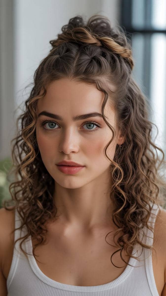 inspirasi tatanan rambut keriting untuk acara formal