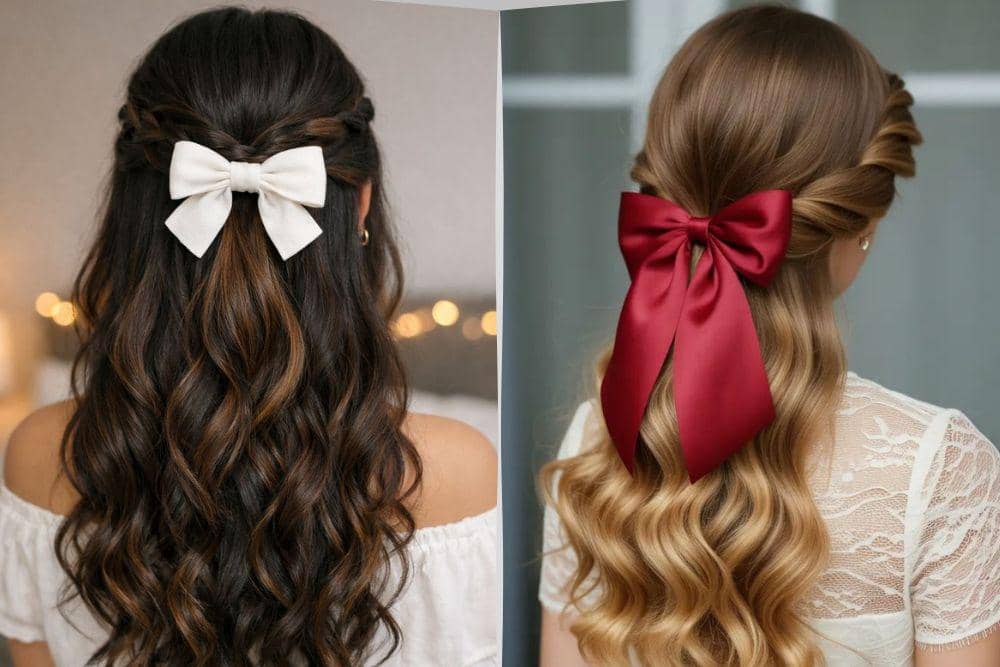 5 Variasi Tatanan Rambut Half Up dengan Pita yang Manis dan Feminin