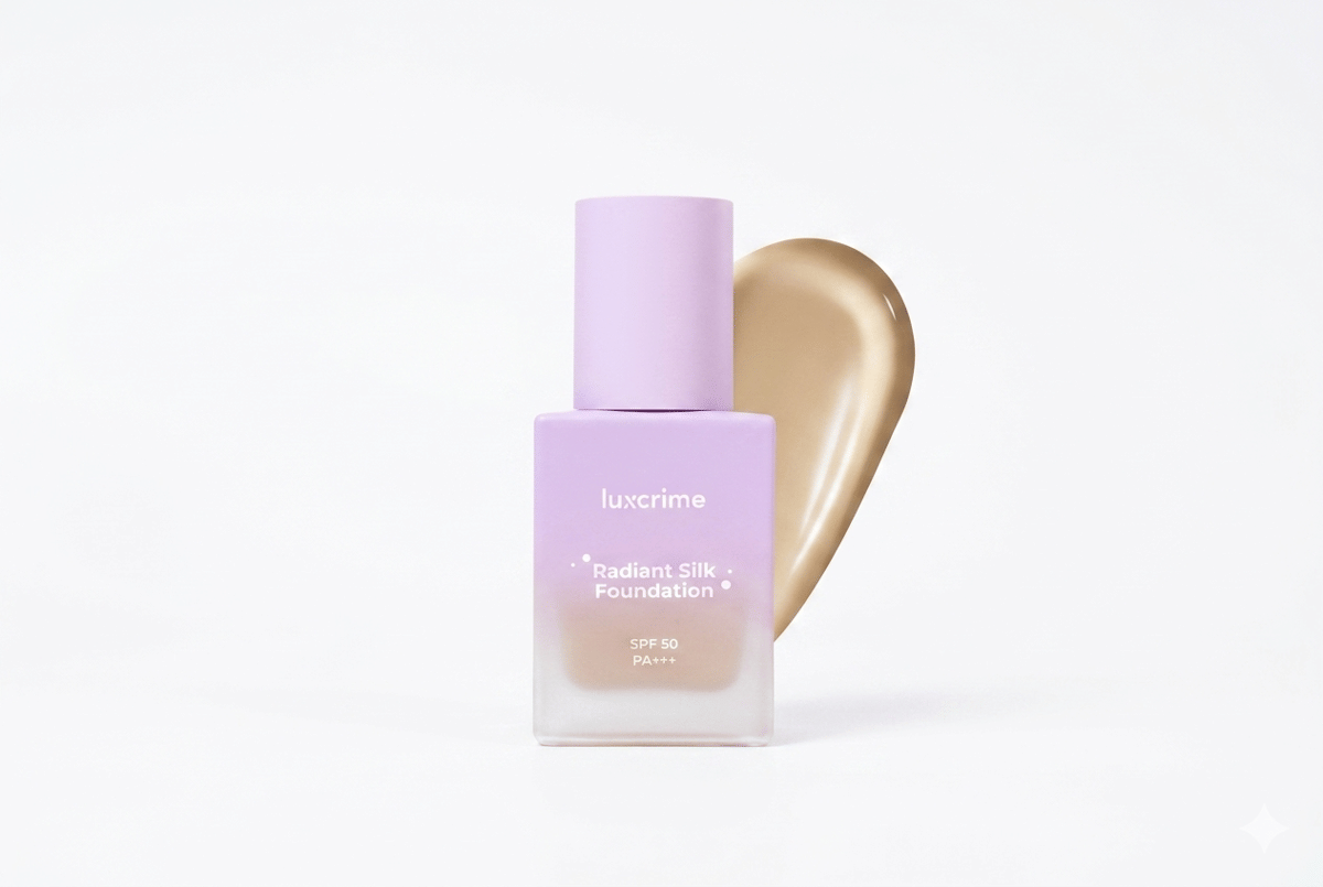 Luxcrime Radiant Silk Foundation SPF 50 PA+++ - Foundation Natural Glow 