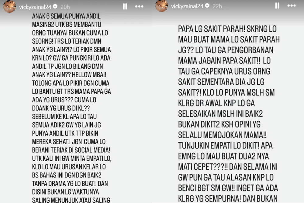 Perseteruan Bunga Zainal dan Keluarga