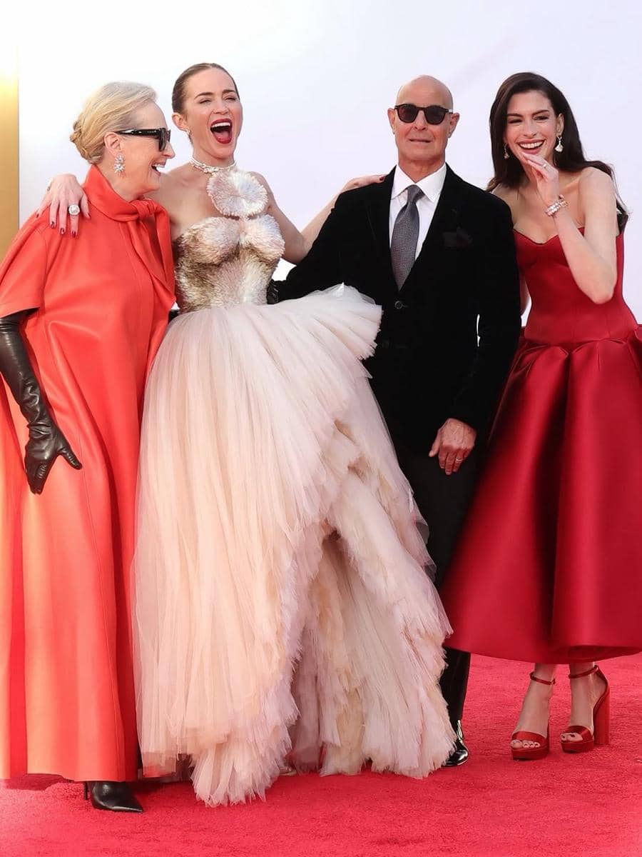 gaya Stanley Tucci di World Premiere 'The Devil Wears Prada 2'