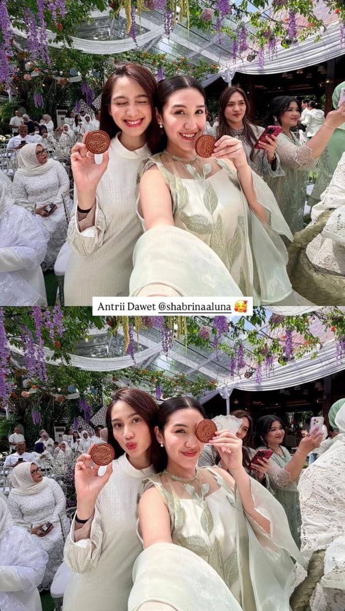 Artis di siraman dan pengajian Syifa Hadju