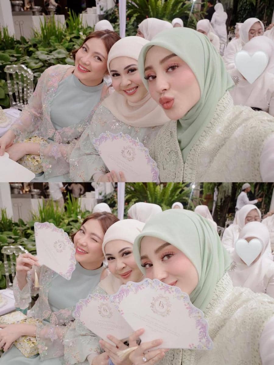 Artis di siraman dan pengajian Syifa Hadju