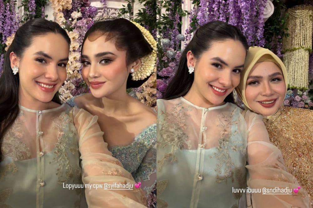 Artis di siraman dan pengajian Syifa Hadju