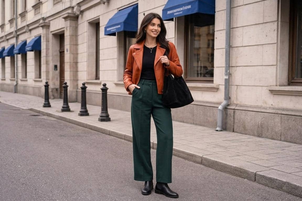 atasan warna burnt orange cocok dengan bawahan warna apa