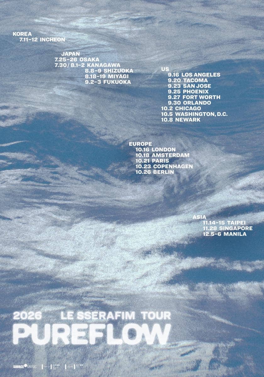 jadwal konser LE SSERAFIM bertajuk PUREFLOW