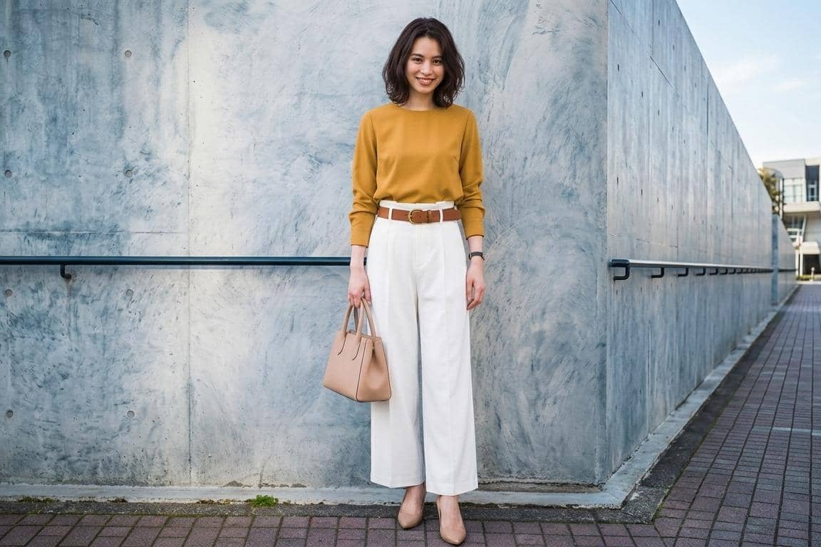 atasan warna mustard cocok dengan bawahan warna apa
