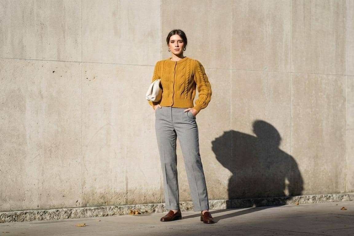 atasan warna mustard cocok dengan bawahan warna apa