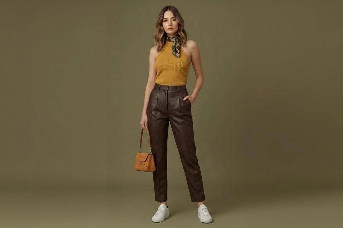 atasan warna mustard cocok dengan bawahan warna apa