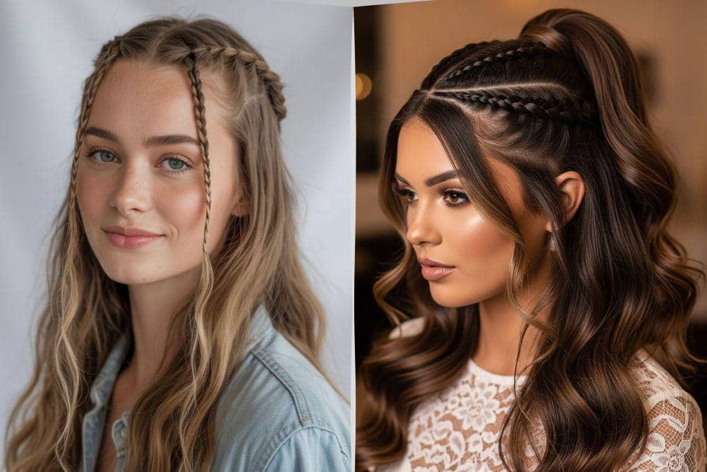 5 Inspirasi Tatanan Rambut dengan Kepang Kecil, Elegan dan Artsy