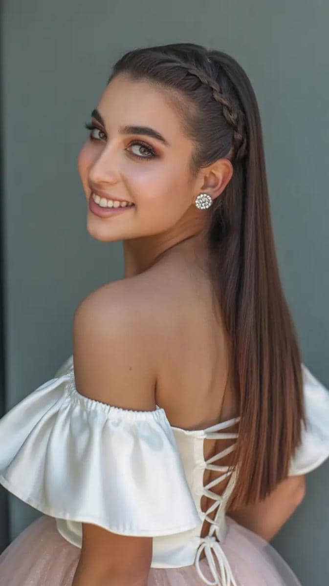 inspirasi tatanan rambut dengan kepang kecil