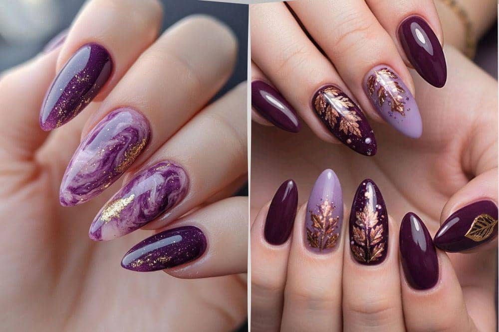 7 Inspirasi Nail Art Nuansa Plum yang Elegan dan Timeless