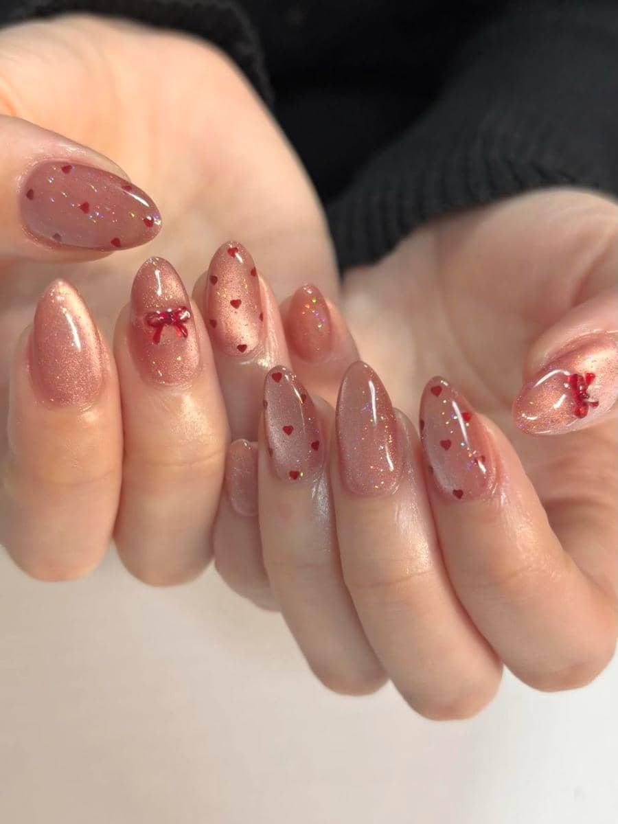 inspirasi nail art girly aesthetic