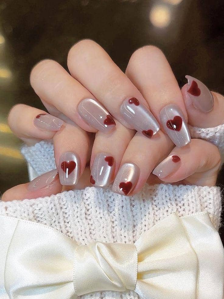 inspirasi nail art girly aesthetic