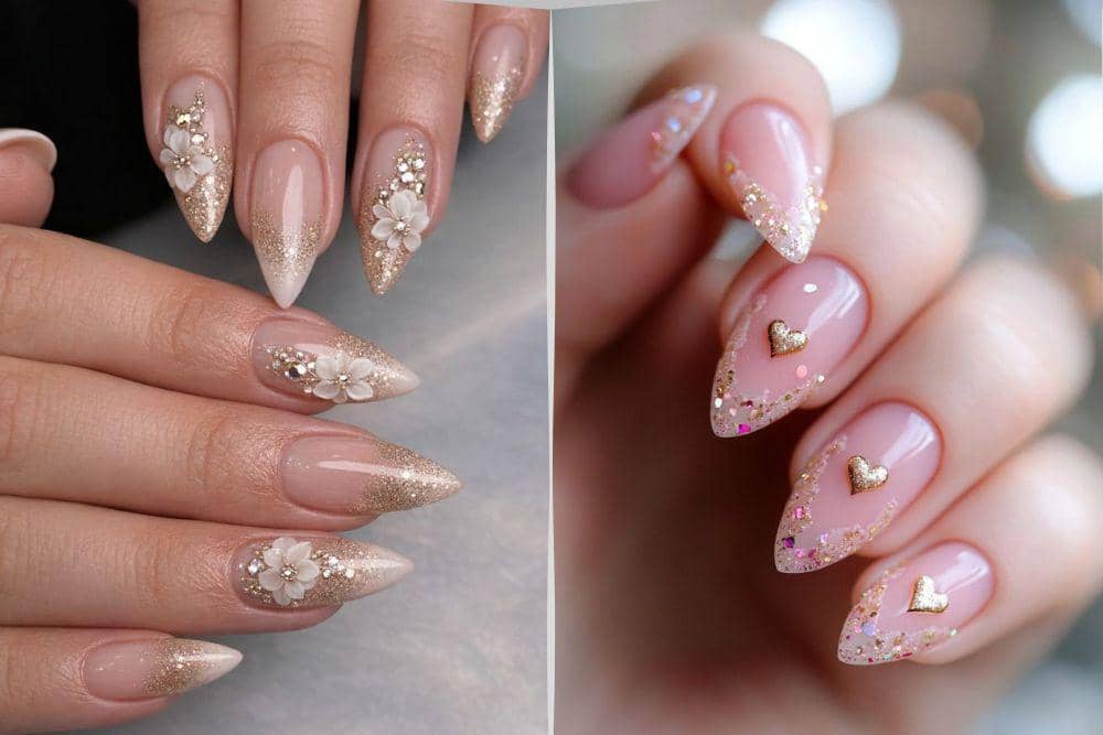 7 Inspirasi Nail Art Glitter Soft Look yang Fresh dan Elegan