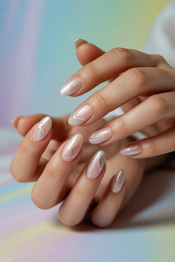 inspirasi nail art glazed donut