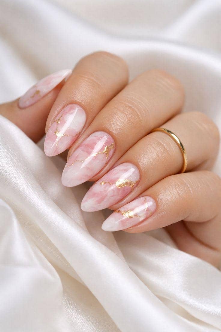 inspirasi nail art marble