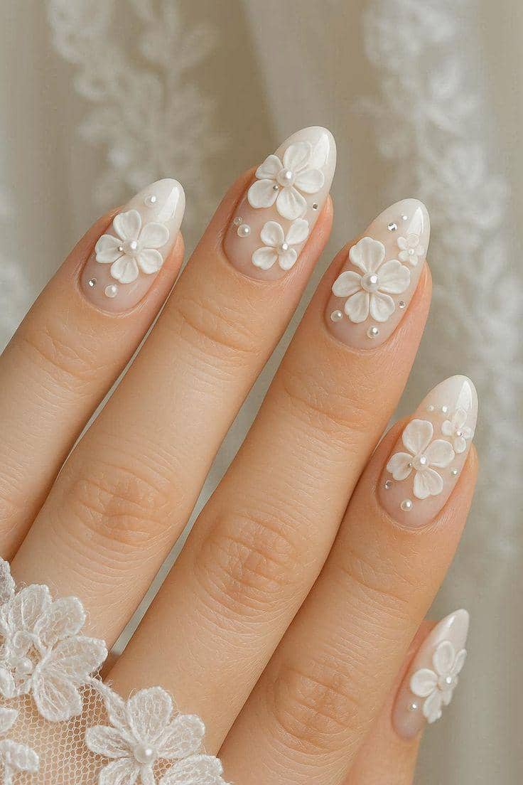 inspirasi nail art milky white