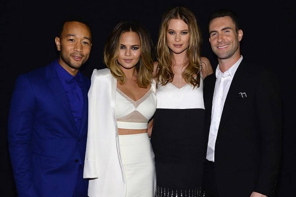 John Legend & Chrissy Teigen ─ Behati Prinsloo & Adam Levine