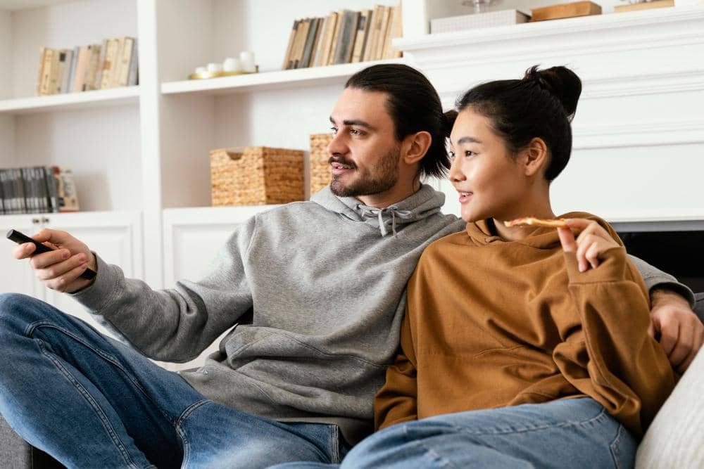 Tanda Pasangan Nyaman Nonton Bola Bareng