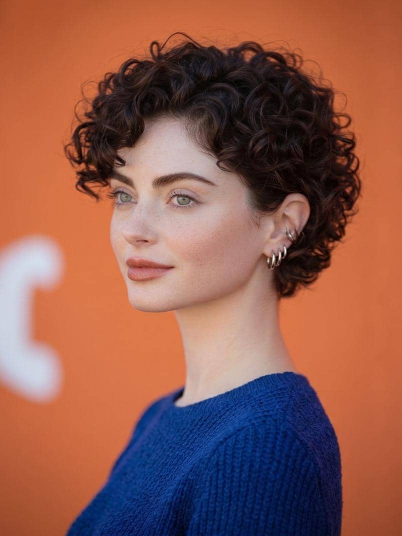 inspirasi model rambut keriting perempuan