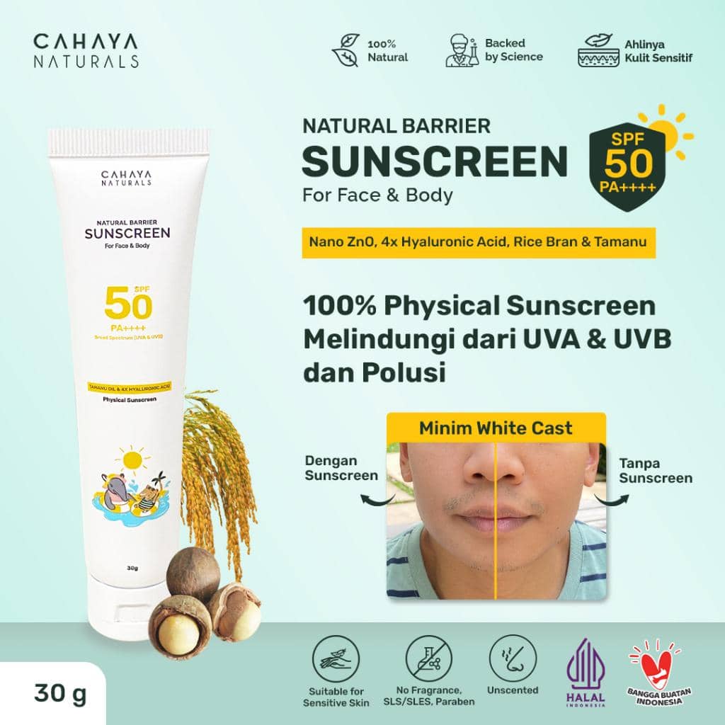 rekomendasi sunscreen natural Indonesia 2026