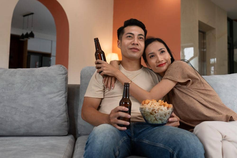 Cara Tetap Romantis walau Pasangan Sibuk Nonton Bola
