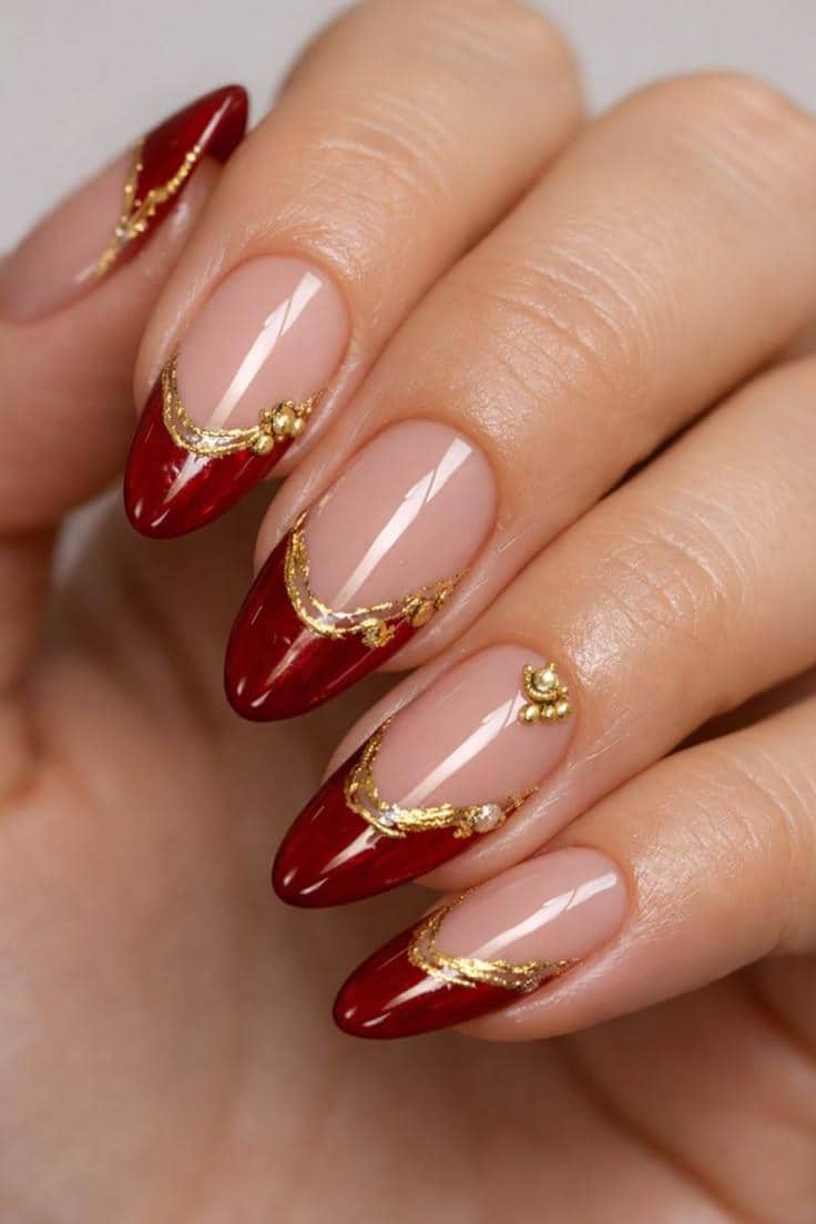 inspirasi nail art sparkling untuk party look
