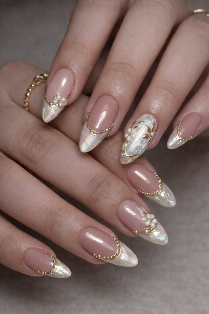 inspirasi nail art sparkling untuk party look