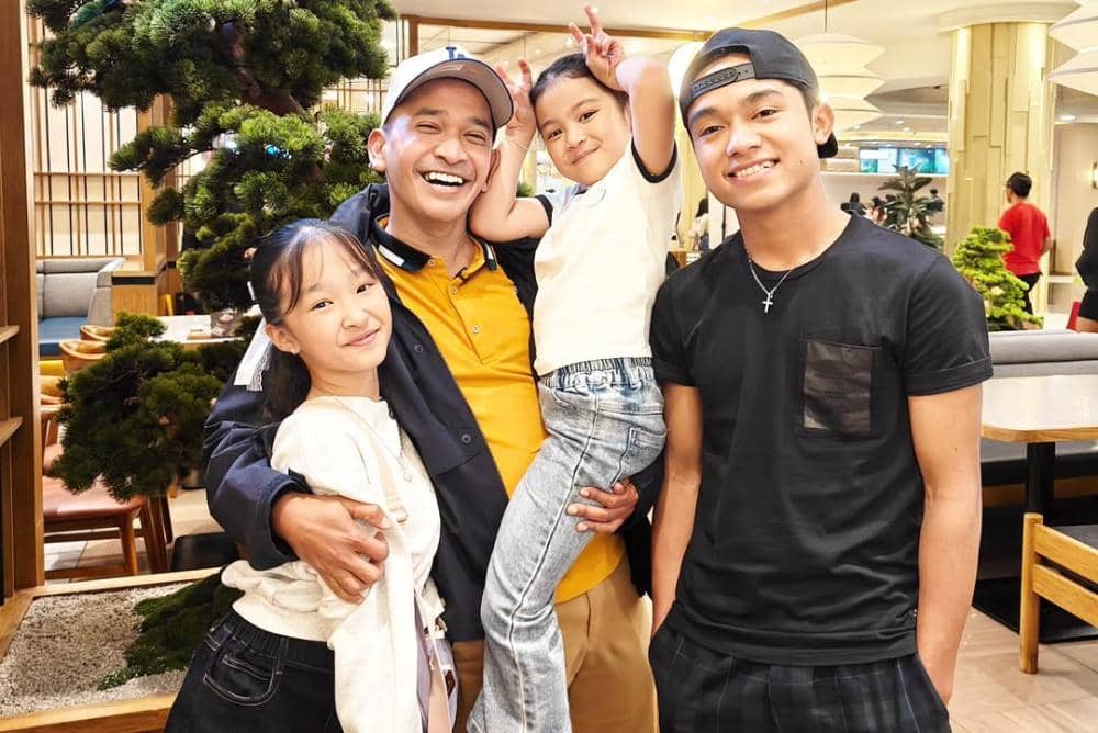 Ruben Onsu dan anak-anaknya