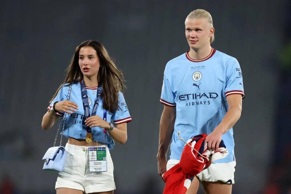 Erling Haaland dan Isabel Haugseng Johansen