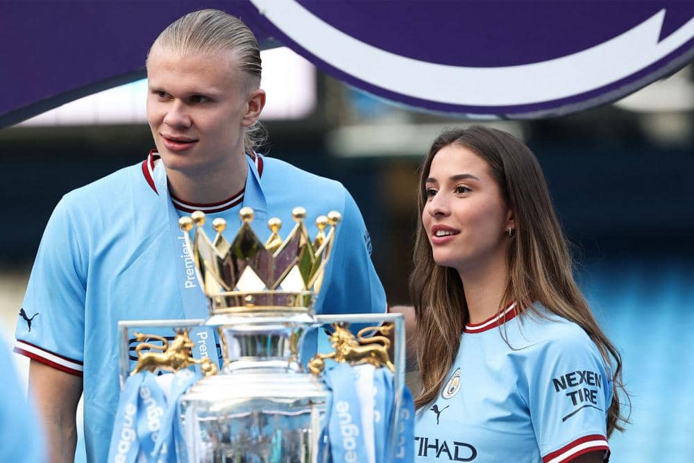 Erling Haaland dan Isabel Haugseng Johansen
