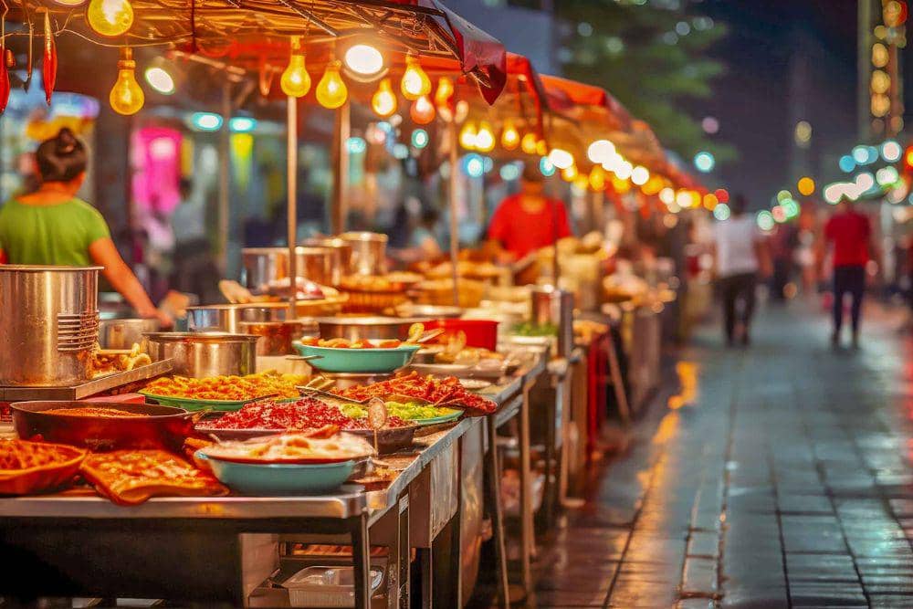 Banthat Thong Road, Bangkok, Thailand