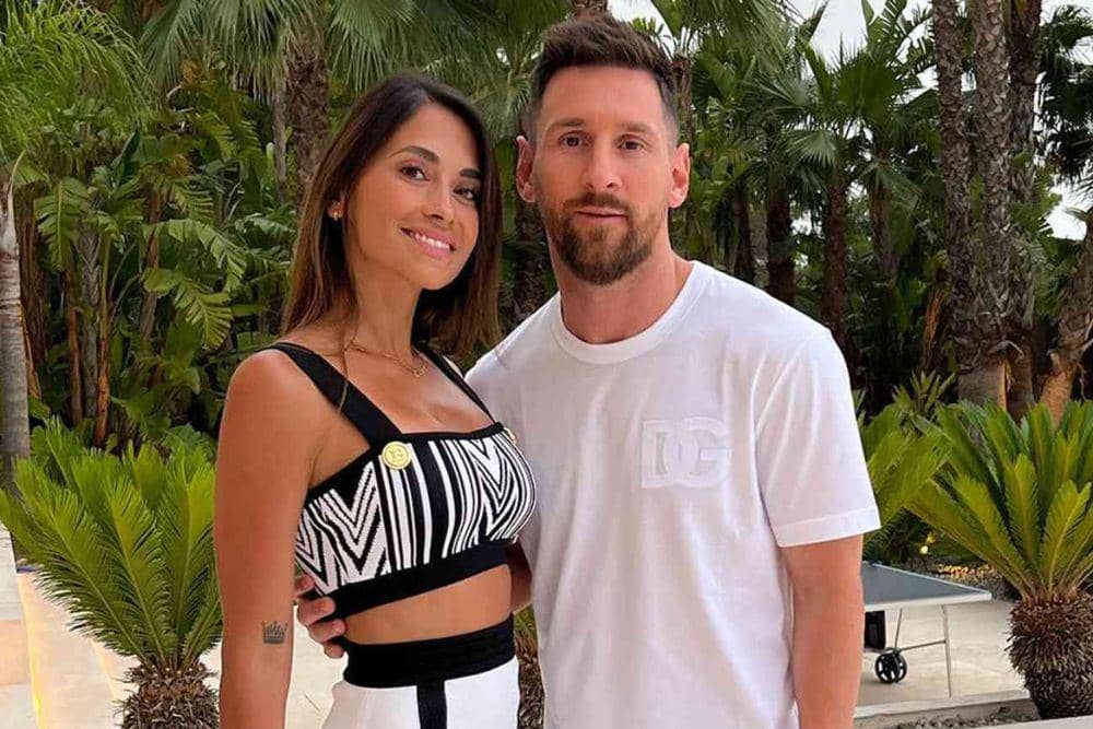 Lionel Messi dan Antonela Roccuzzo