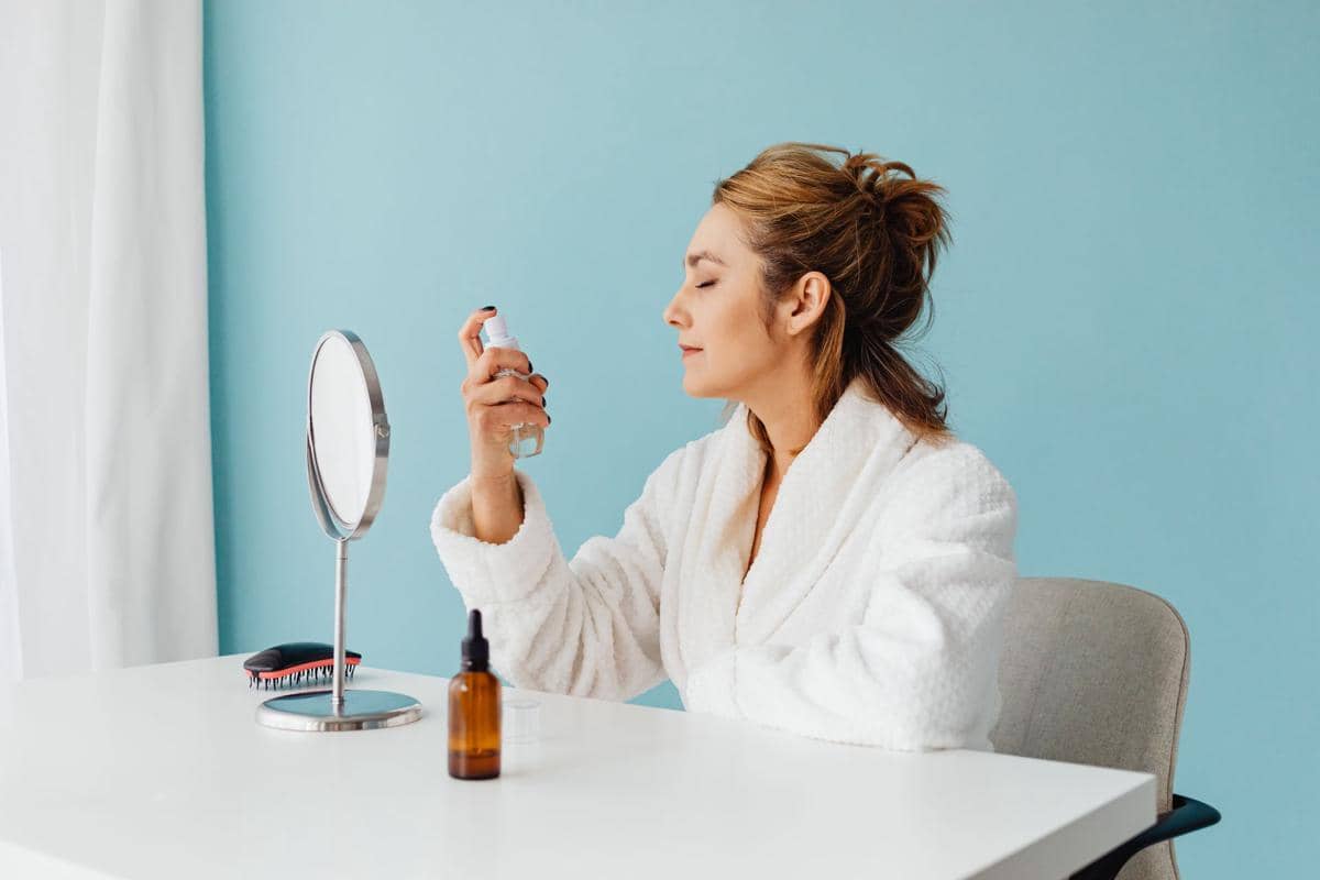 Ilustrasi setting spray