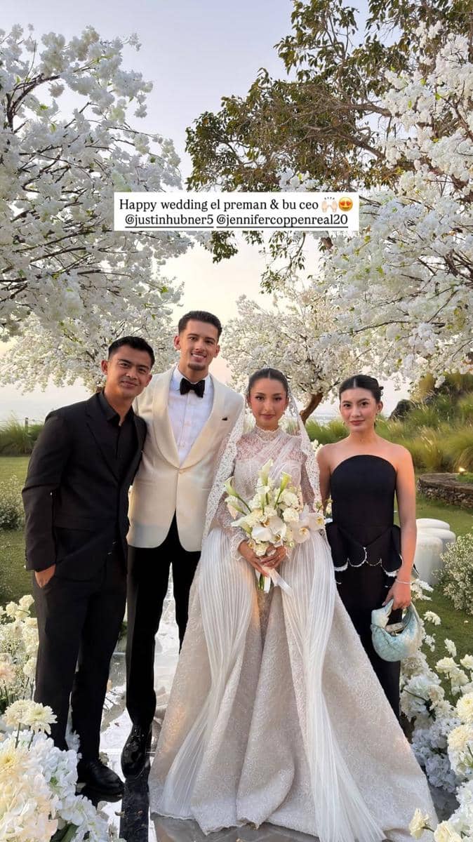 Pernikahan Jennifer Coppen dan Justin Hubner