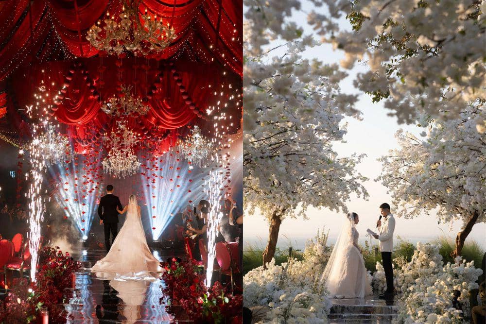 Dekorasi Pernikahan Jennifer Coppen dan Justin Hubner