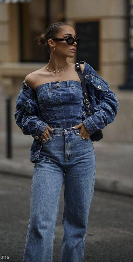 outfit serba denim