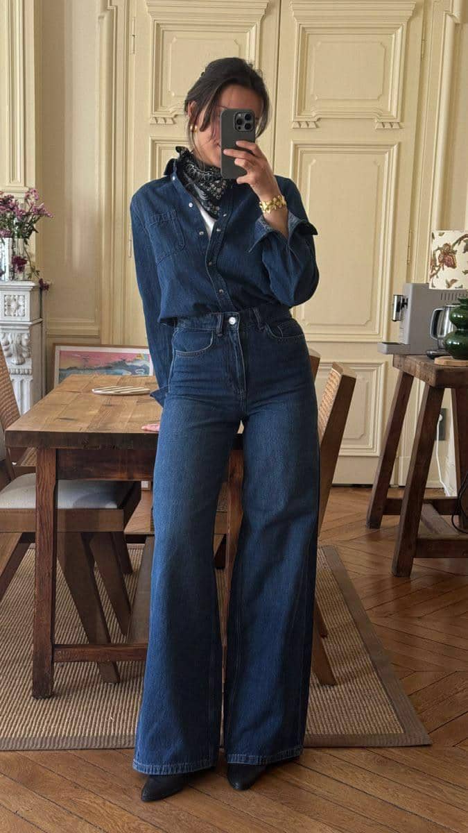 outfit serba denim