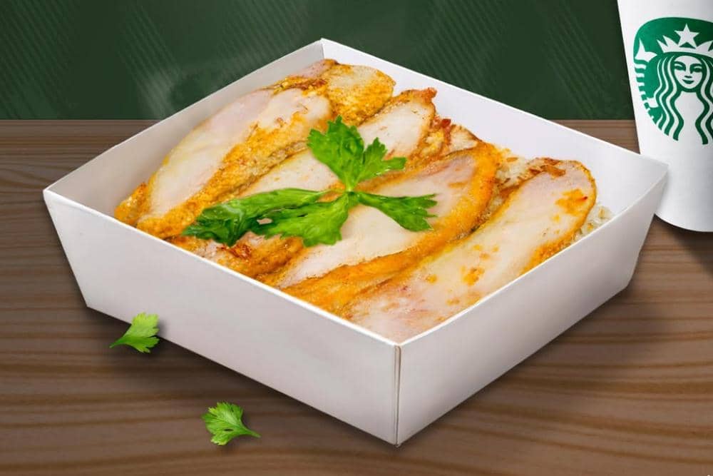 Grilled Chicken Coconut with Fragrant Rice Starbucks