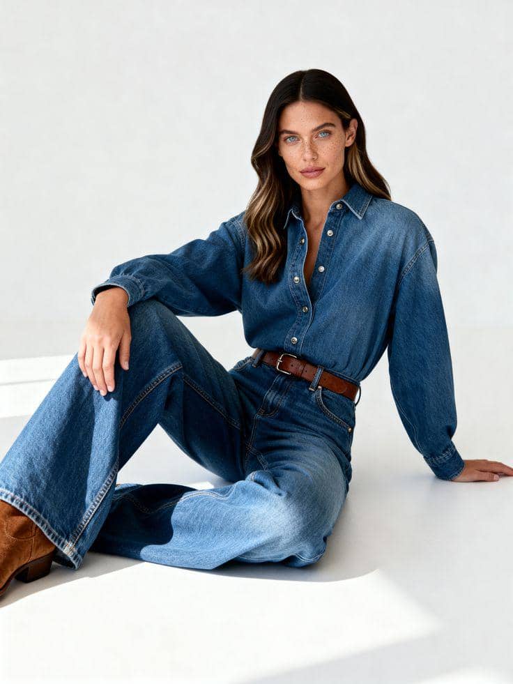 outfit serba denim