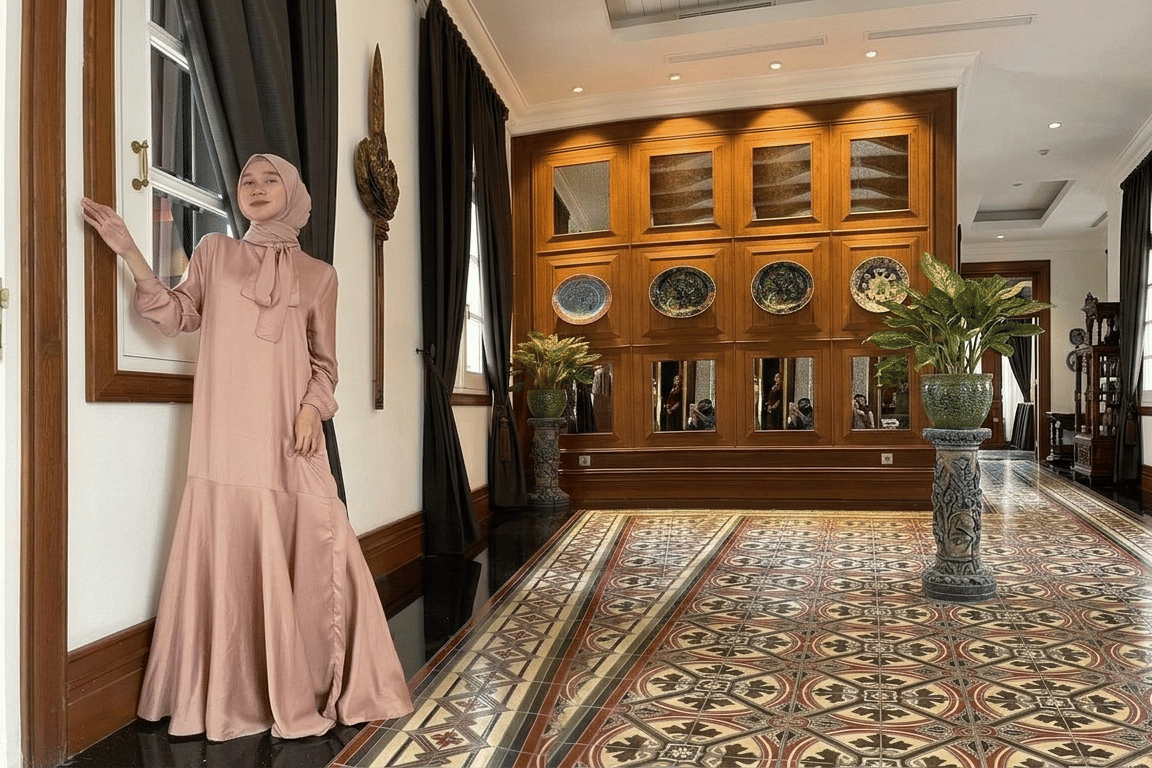 warna kalem untuk gamis