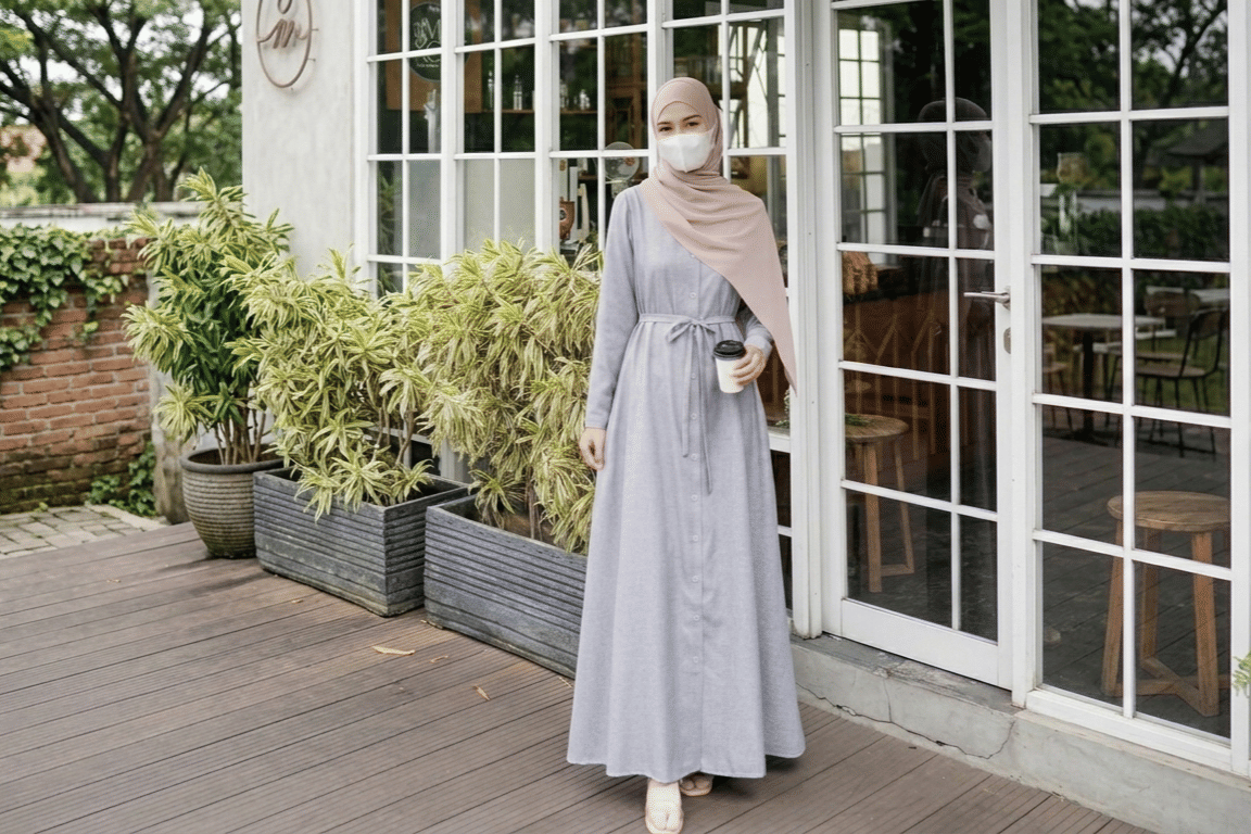 warna kalem untuk gamis