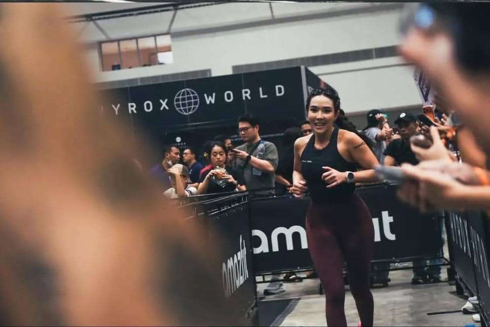 potret artis finish HYROX Jakarta