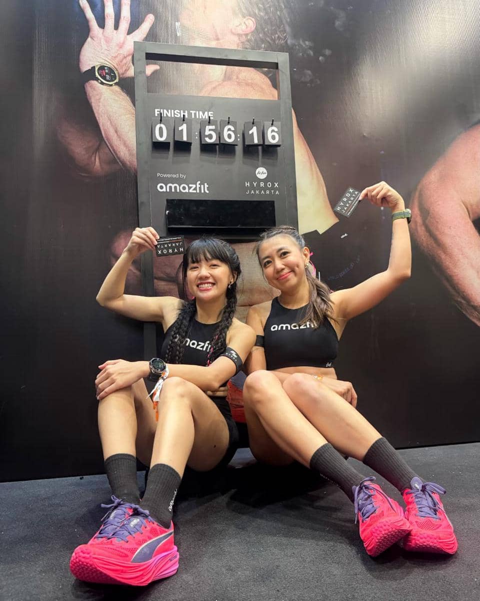 potret artis finish HYROX Jakarta