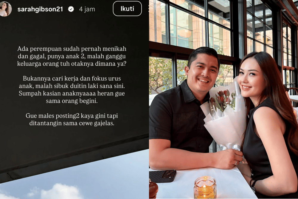 Sarah Gibson Bongkar Dugaan Orang Ketiga