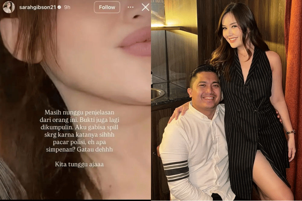 Sarah Gibson Bongkar Dugaan Orang Ketiga