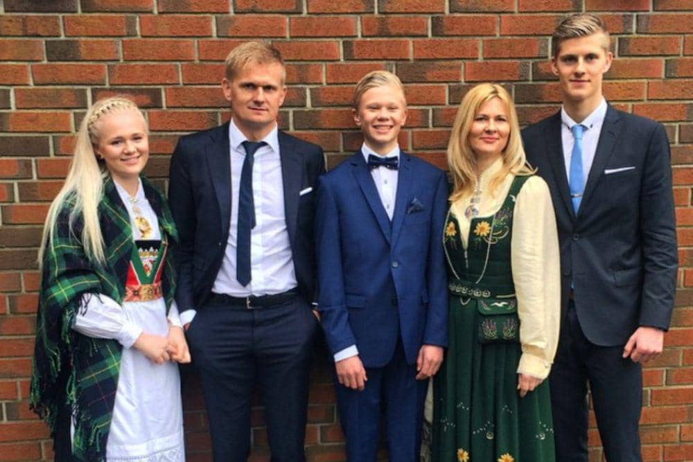 Erling Haaland dan keluarganya