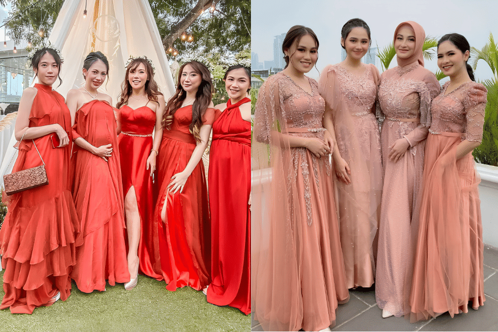 Perbedaan Terracotta dan Burnt Orange, Pilihan Warna Bridesmaid Dress