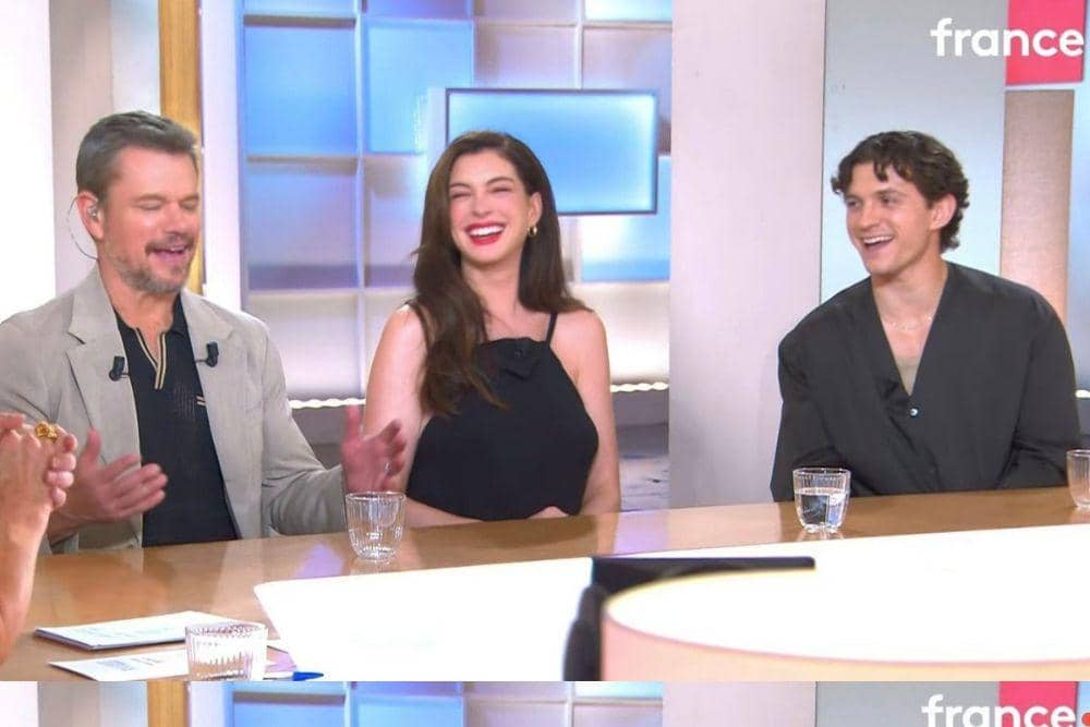 Tom Holland, Anne Hathaway, dan Matt Damon